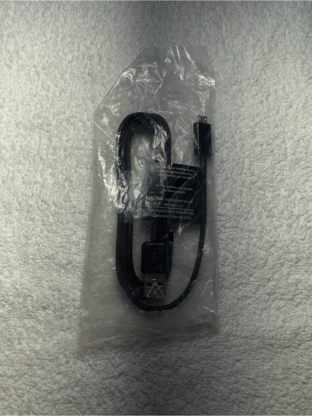 Samsung ECCIDU6BBE 5-Feet Micro USB Charging Data Cable Original OEM Black